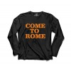 Come To Rome Black and White Long Sleeve Men T-Shirt
