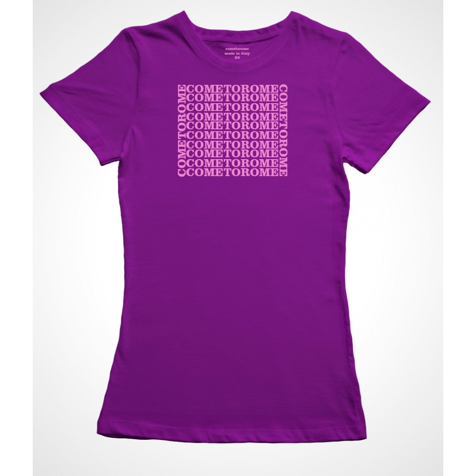 Come To Rome Purple Women T-Shirt